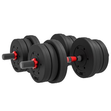 Homestar Set bučica i šipki podesiv 20 kg crni