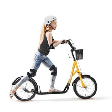 Homestar Dječji romobil 139x58x90-96 cm Narančasti