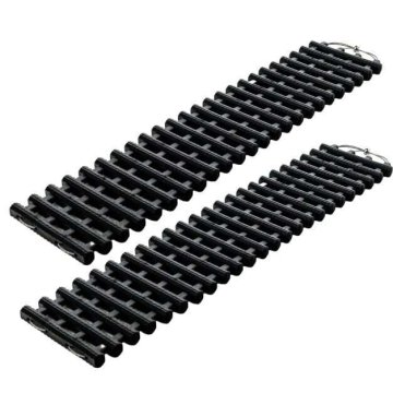 Costway Set od 2 podloge za vuču guma 98x21x2,8 cm crne boje