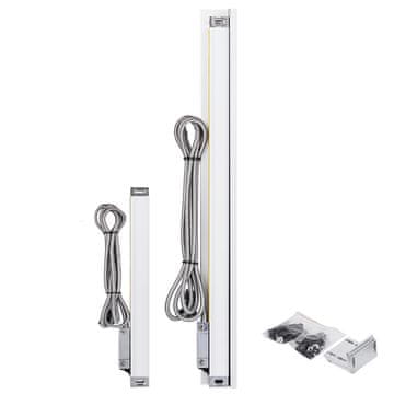 VEVOR Set linearnih ljestvica 250x2x5 cm i 100x2x5 cm srebrne boje