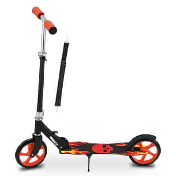 Homestar Scooter Fire 88x37x96-106 cm Crno Crvena