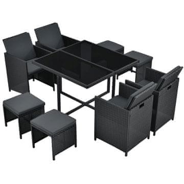 Homestar Blagovaonski set Baracoa L 109x109x74 cm Crni