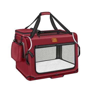 Tresko Transporter za pse i mačke 70x52x52 cm Crvena