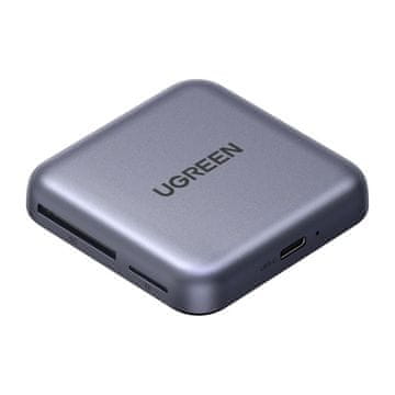 Northix Ugreen 3-in-1 geheugenkaartlezer CM898 - USB-C / MagSafe / SD & TF - Zwart