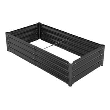 Costway Povišeni vrtni krevet 123x64x29 cm sivi