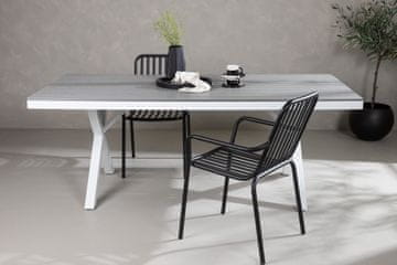 Venture Design AB Blagovaonski stol pravokutni 74x200x100 cm sivi