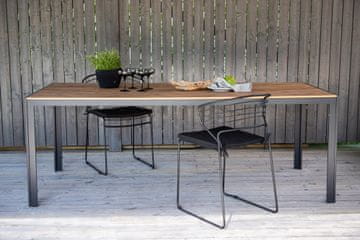 Venture Design AB Blagovaonski stol pravokutni 90x205 cm crni