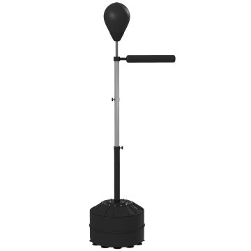 Homestar Boksarski Lopta s Refleksnom Šipkom Podesive Visine 160-205 cm Crna