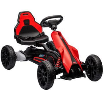 Homestar Električni gokart za djecu 3-5 km/h s podesivom brzinom, sigurnosnim pojasom, EVA kotačima