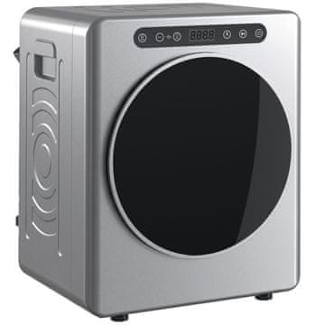 Homestar 5 kg ventilirani sušilo 1000 W kompaktno samostojeće prednje punjenje s bubnjem od nehrđajućeg čelika timer srebrno
