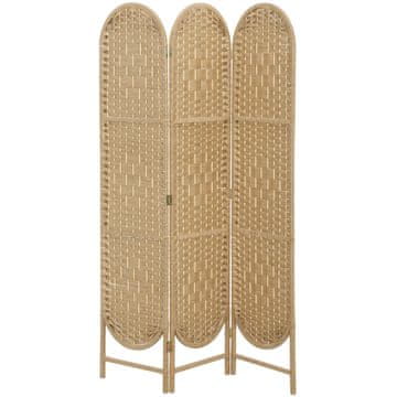 Homestar Pregrada za prostor s 3 panela 120x170 cm, sklopiva s lukom na vrhu, prirodna