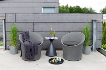 Venture Design AB Set za dnevni boravak Stol 40x52 cm Stolica 58x67x73 cm Sofa 58x67x73 cm Siva