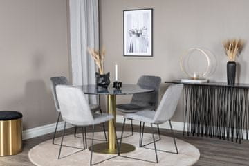 Venture Design AB Set za blagovanje Estelle i stol Muce 106x75 cm sivi