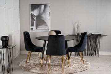 Venture Design AB Set za blagovanje Dipp stol 115 cm stolica 66x88,5x50 cm crna