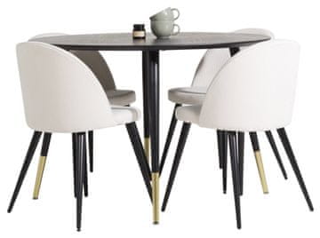 Venture Design AB Blagovaonski stol 115x75 cm Crni
