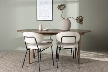 Venture Design AB Set blagovaonskog stola i stolica Andy i Chico 180x75x90 cm prirodna i bijela