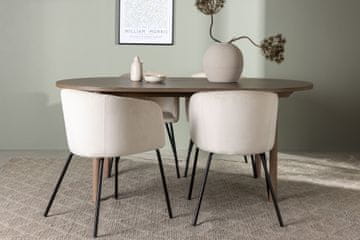 Venture Design AB Set blagovaonskog stola i stolica 180x75x90 cm bež