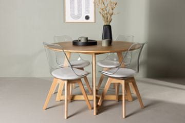 Venture Design AB Set blagovaonskog stola i stolica Yakidon i Edvin Stol 120x75 cm Stolica 50x85x49 cm smeđa