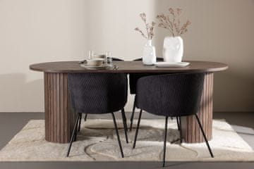 Venture Design AB Blagovaonski set Härön stol za blagovanje i stolica Berit za blagovanje 200x90 cm Mocca