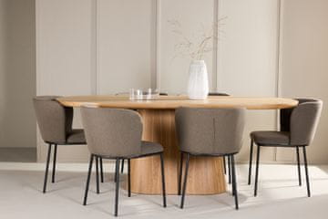 Venture Design AB Blagovaoni set Stjärnö stol s 6 stolica Edina 200x90x76 cm smeđa