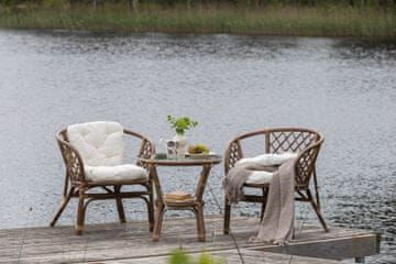 Venture Design AB Set za kafić 2 fotelje i 1 stol Stol 55x55x55 cm Offwhite