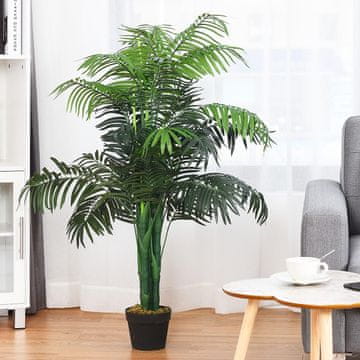 Costway Umjetna palma Areca svilena stabla 3,5 stope s košarom