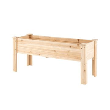 Costway Drveni povišeni vrtni gredica 120x43,5x51 cm