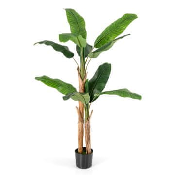 Costway Umjetni bananovac 5,5 ft s 10 velikih listova