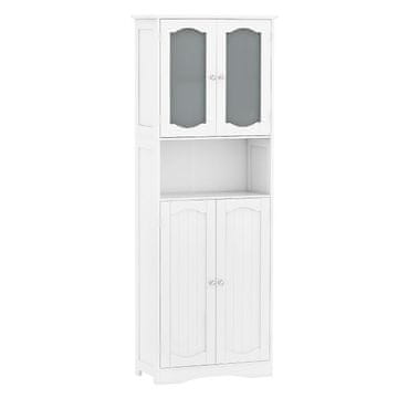 Costway Ormarić za kupaonicu visine 164 cm, bijeli
