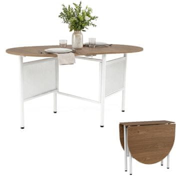 Costway Sklopivi stol za blagovanje 150 cm, prirodni