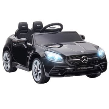 Homestar Dječji električni automobil 107x62,5x44 cm, crni s LED svjetlima, sigurnosnim pojasom, trubom, glazbom, 3-5 km/h