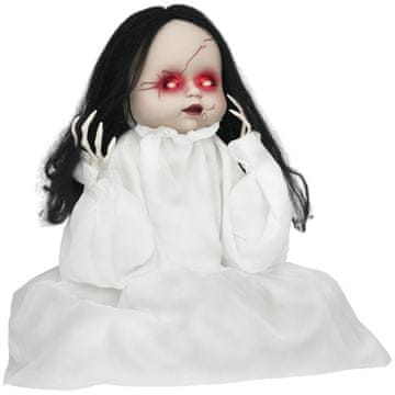Homestar Halloween ukrasna lutka horor 60 cm s LED očima, zavijanjem, skakanjem, zvukom i senzorom pokreta
