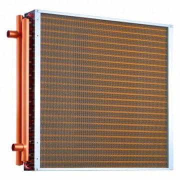 VEVOR Izmjenjivač topline voda-zrak 610x610 mm, bakrene cijevi, aluminijske lamelice