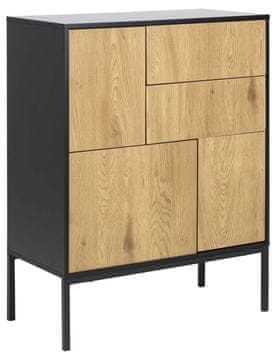 Homestar Ormarić SEAFORD 80x40x103 cm, hrast