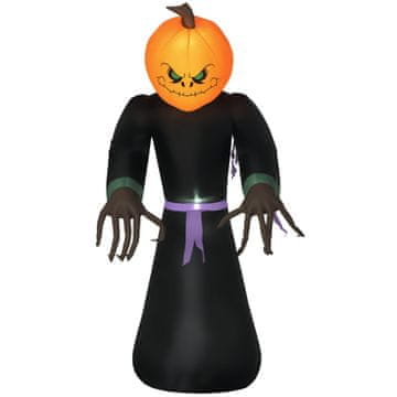 Homestar Naduvavajući duh bundeve 210 cm Halloween dekoracija s LED osvjetljenjem Vodootporni poliester za unutarnju i vanjsku upotrebu
