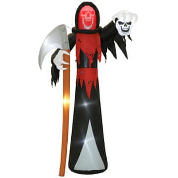 Homestar Halloween dekoracija napuhivački Smrt s LED osvjetljenjem 205x115x370 cm crna