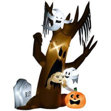 Homestar Halloween dekoracija 2,40 m duh stablo s LED osvjetljenjem za vanjsku upotrebu