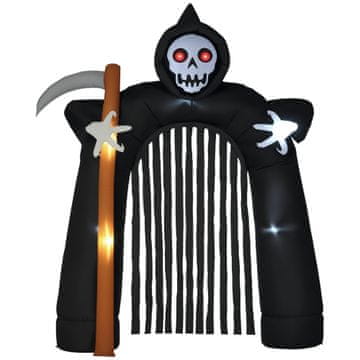 Homestar Halloween vrtna dekoracija napuhiva luka Mračni žetelac 2,85 m LED osvjetljenje