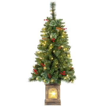 Homestar Umjetno božićno drvce 120 cm s 100 LED svjetala, 8 načina rada, 214 vrhova
