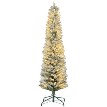 Homestar Božićno drvce 180 cm s LED svjetlosnom lancem, usporivač plamena, metalna baza, zeleno