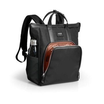 Port Designs MUSE ECO ruksak, s etuijem, 16, crni