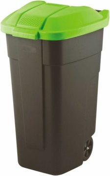CURVER Curver kanta za smeće 110 L, pravokutna, plastična, crna/zelena