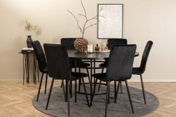 Venture Design AB Set za blagovanje Stol Copenhagen 140x74 cm Stolac 49x94x43 cm Crni
