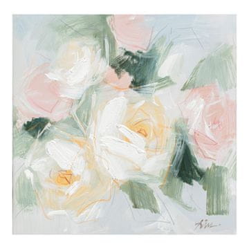 Homestar Ulje na platnu 100x100 cm pastelni cvjetovi