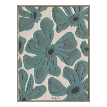 Homestar Slika s okvirom 60x80 cm, zelene cvjetove