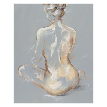 Homestar Ulje na platnu 80x100 cm sjedeća dama