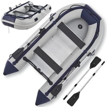 Homestar Napuhavajući čamac 320x155x70 cm sivi aluminijski pod dva klupe