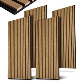Homestar Zidne akustične ploče Set od 4 120x60x1.8 cm smeđa