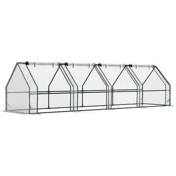 Homestar Staklenik 360x90x90 cm proziran s prozorom na patentni zatvarač