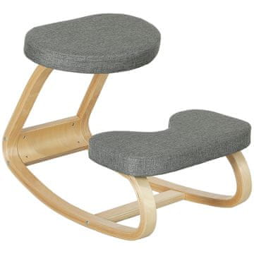 Homestar Ergonomska stolica za klečanje s bazom od breze, izgled lana